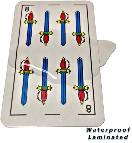 Miniatura 6 de 2 barajas de naipes españoles Cartas españolas, laminadas, baraja española, Briscas, Truco, Chinchon, Mus, Tute, Escoba (con cajas de cartas)