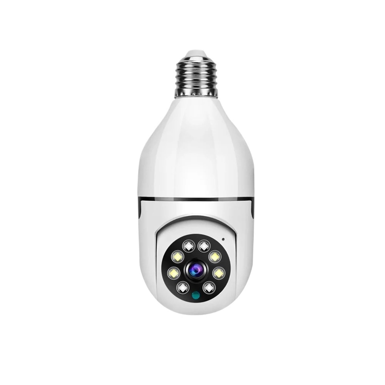 Kamera bezpieczeństwa, Kamera IP WiFi E27 Kamera z żarówką Bezprzewodowa niania HD Bezprzewodowa niania Śledzenie AI Bezpieczeństwo Nadzór wideo Kamera dla zwierząt w pomieszczeniach(Cam No SD Card)