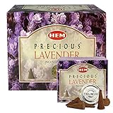 Precious Lavender Incense Cones and Cone Incense Burner Bundle Insence Insense Hem Incense