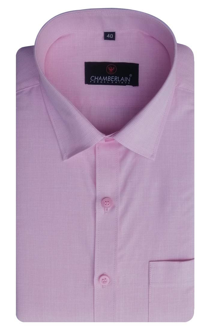 Men's Regular Fit Self Design Formal Shirt -Full Sleeves