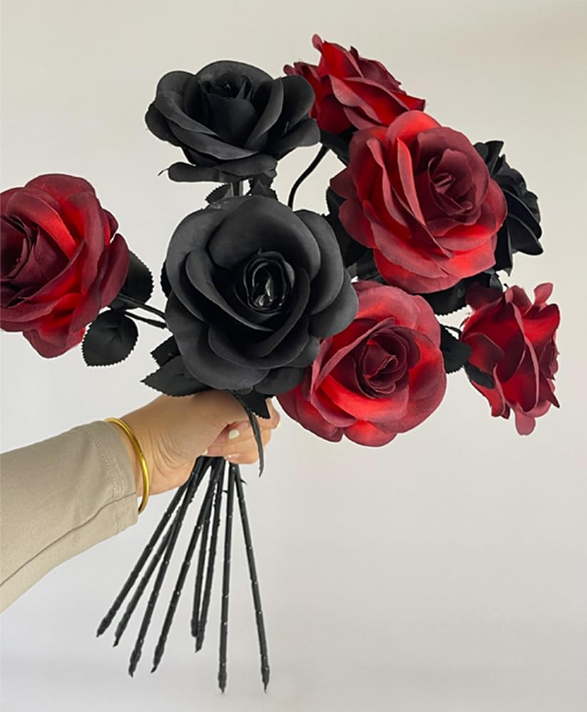 Fleurs Artificielles - Simple Longue Tige - Faux Rose Bouquet De Mariée