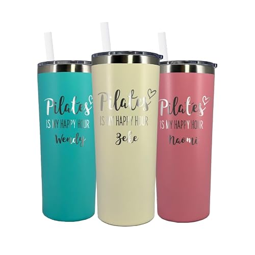 Personalized Pilates Tumbler, 22 oz