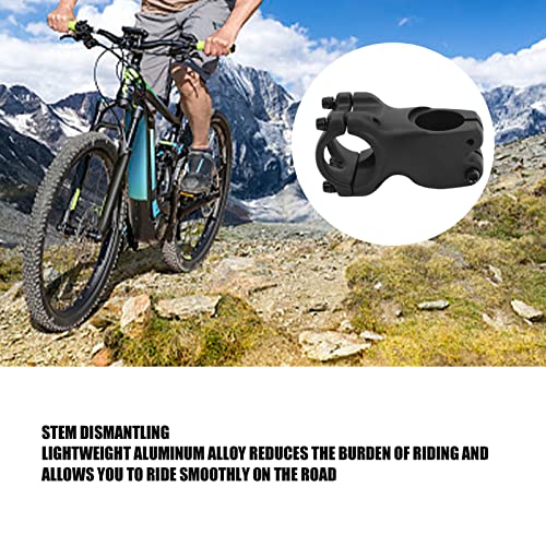 Socobeta Short Handle Bar Stem, Lightweight Aluminum Alloy Cnc Technology Sandblasting Technology Black Bicycle Stem For Folding Bike For Road Bike #TOP2