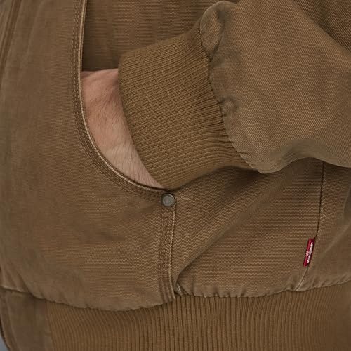 Image of Levi's Men's Workwear Cotton Canvas Hooded Bomber Jacket