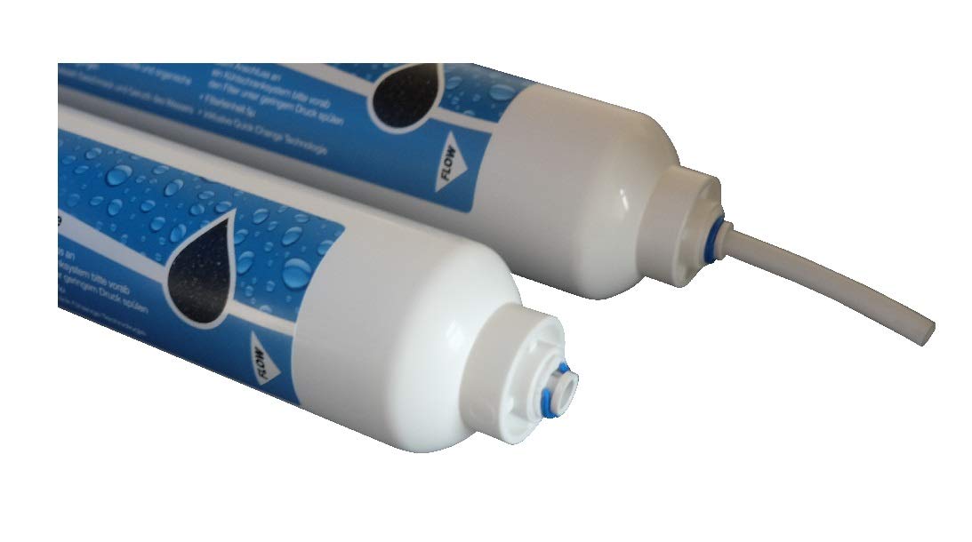 Ersatzfilter Set 4X Aktivkohle + 4X Sediment Filter Patronen mit Quick Change für Osmoseanlage Wasserfilter Umkehrosmose Osmose Trinkwasser Aquarium