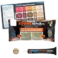 MagicEzy Stone Repairezy (Beige):- Granite, Marble, Travertine. Quartz - Repair Chipped, Cracked Floor Tiles, Countertops - Stone Repair Kit, Touch Up Filler