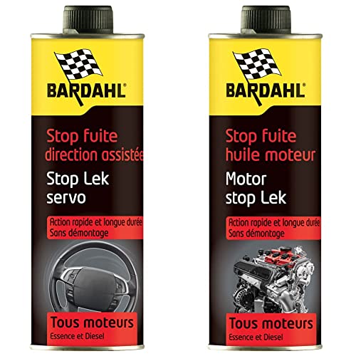 Bardahl 1755 stop-fuite direction assistée et 1107 pour réussir le contrôle technique sans fuite