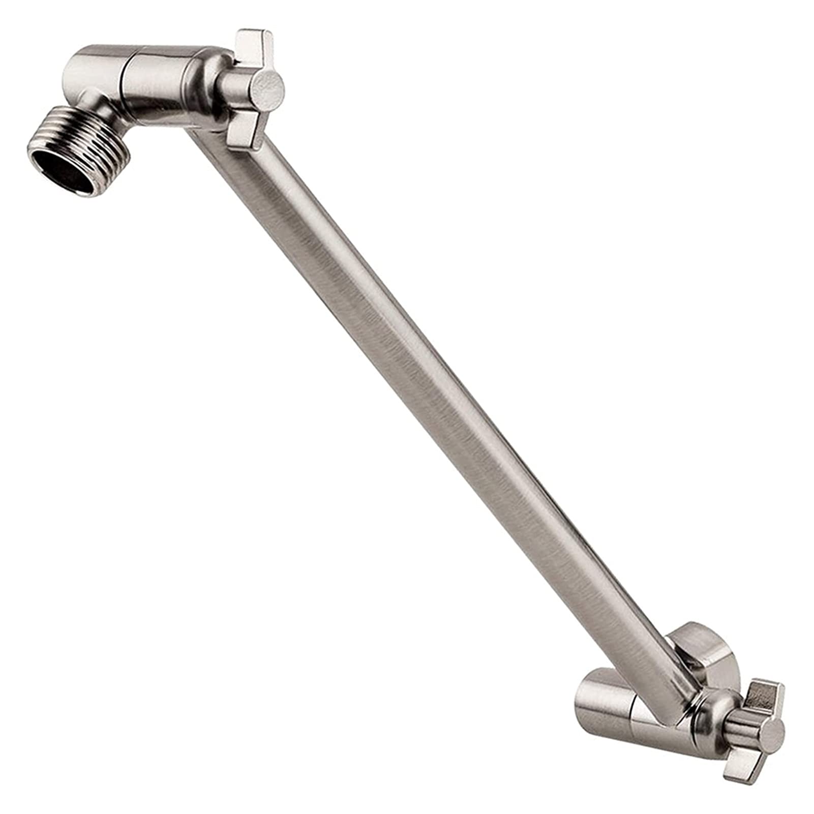 Durable 11 "Brazo de extensión de Ducha Ajustable de latón sólido con Juntas de Bloqueo Inferior o elevar la Ducha de Mano a su Altura Wearable (Color : Chrome, Size : 11 Inch)