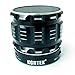 Kcrtek Portable Bluetooth Wireless Metal Mini Speaker with 1 Year Warranty, Built in Hands Free Microphone and Rechargable Battery Support Tf Function Works for Iphone, Ipad Mini, Ipad 4/3/2, Itouch, Blackberry, Nexus, Samsung and Other Smart Phones and Mp3 Players Black Color