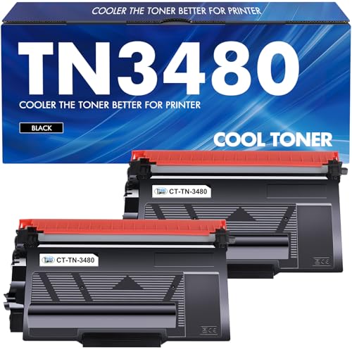 TN3480 HL-L5100DN Toner Kompatibel für Brother TN3480 TN-3480 HL-L5100DN MFC-L5750DW Toner TN 3480 MFC-L5700DW HL-L5200DW HL-L5000D HL-L6400DW DCP-L5500DN DCP-L6600DW MFC-L6800DW Schwarz 2er-Pack