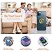 6 Pcs Protection Cell Phone Stickers 99% Effective Protector Cell & Smart Phones/Laptops/Tablets/TV/Monitors - All Devices Brown Cyan, JF-04
