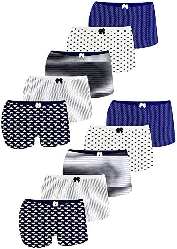 LOREZA ® 5 Girls Cotton Briefs Underwear with Different Motifs - Soft and Comfortable Material