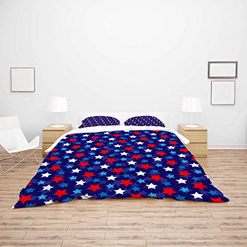 Parure de lit polyester facile d'entretien lit simple 3 pièces motif 1