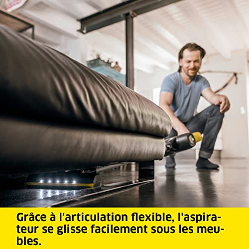 Kärcher Aspirateur sans Fil VC 6 Cordless ourFamily, 2 Vitesses D'aspiration, Autonomie : jusqu'à 50 Min, Poids : 2,8 kg, Batterie : 25,2 V, Support Mural, Suceur Sol et Fentes, Brosse à Poussière - Image 6