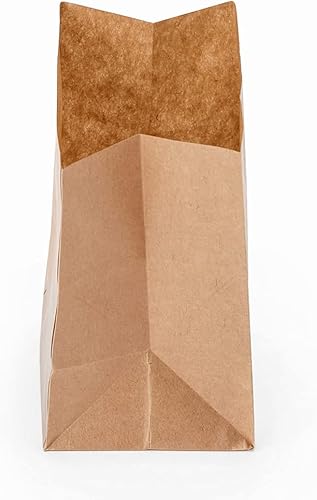 Miniatura 11 de Restaurantware Bag Tek - Bolsas de papel de 3.9 x 2.3 x 3.8 pulgadas para aperitivos, 100 bolsas de papel pequeñas para alimentos, bolsas