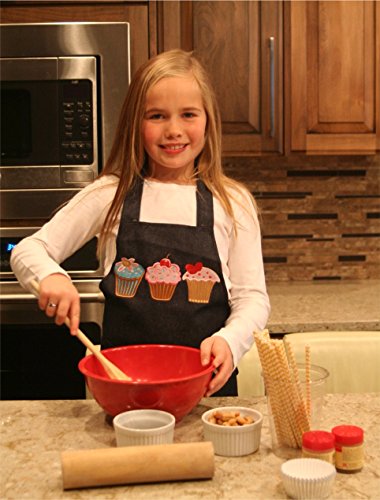 Making Believe Girls Blue Denim Cupcake Apron #TOP4