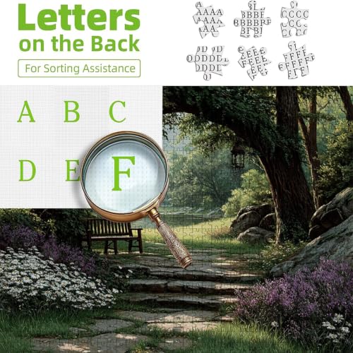 2000 Pieces Jigsaw Puzzle for Adults Plant, Tree Wooden Puzzles with Box, Letter on Back, Challenging Funny Games Crafts for Adults Kits, Fun Games for the Whole, (39x28in), 0-2987 - Image 3
