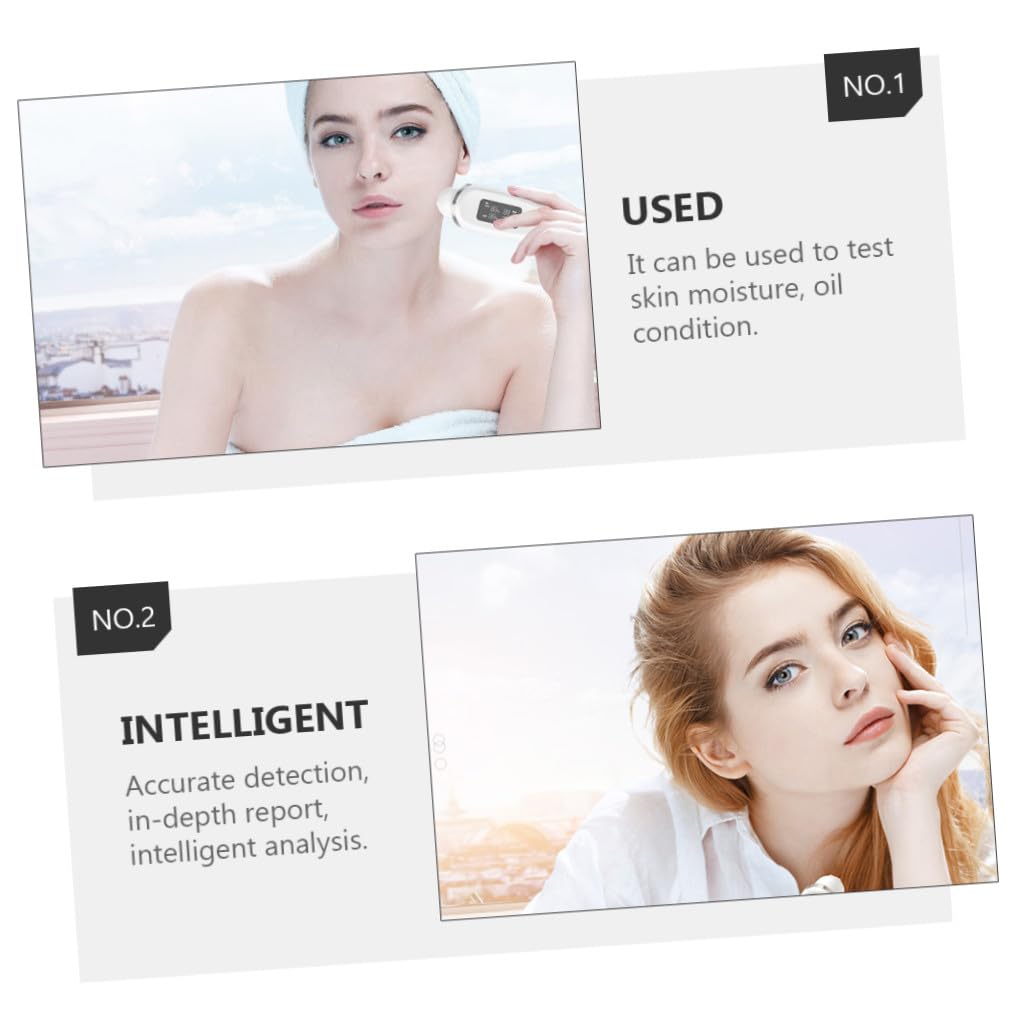 Analizador de Piel de Humedad Facial Inteligente Blanco Abs 5v1a
