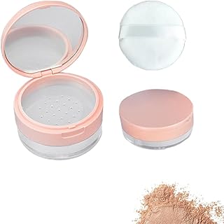 1 caja de polvo vacía transparente de 0.71 oz...