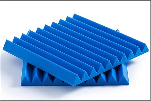 Miniatura 2 de ECYC Ltd 24 paneles de espuma acústica de 0.98 x 12 x 12 pulgadas, paneles de espuma a prueba de sonido, cuñas de espuma para estudio en casa, color