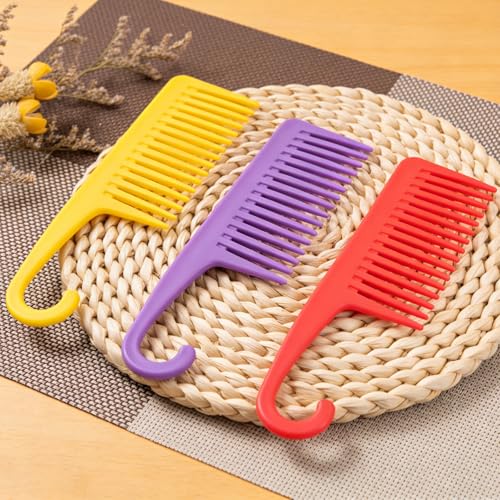 Set 3 peines de dientes anchos con gancho para desenredar miniatura 5