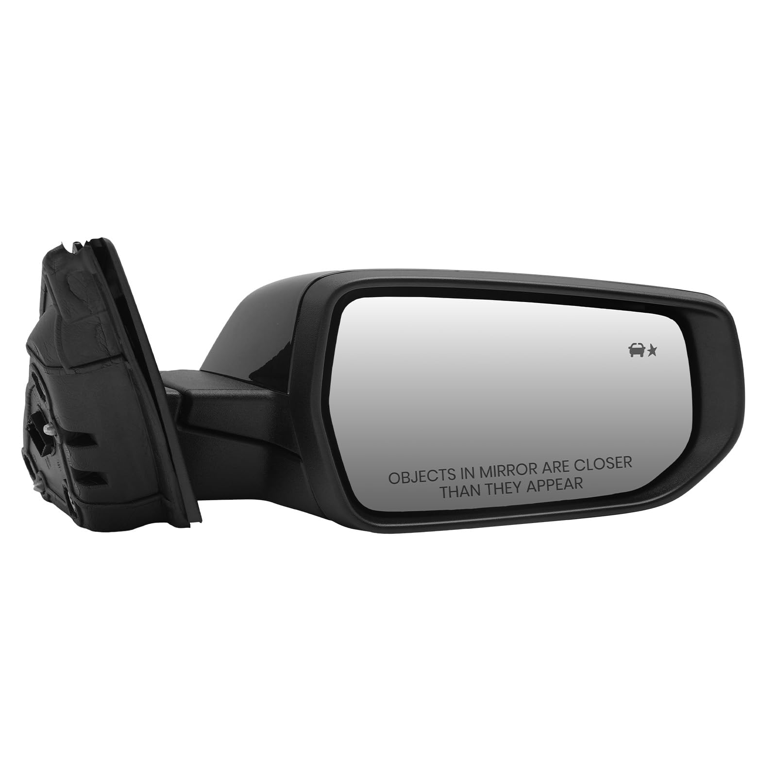 Photo 1 of Passenger Side View Mirror Compatible with Chevy Malibu 2016 2017 2018 2019 2020 2021 2022,Mirrors with Blind Spot Detection,Memory,Heated,Turn Signal Light,Manual Folding,12Pins(Gloss Black)