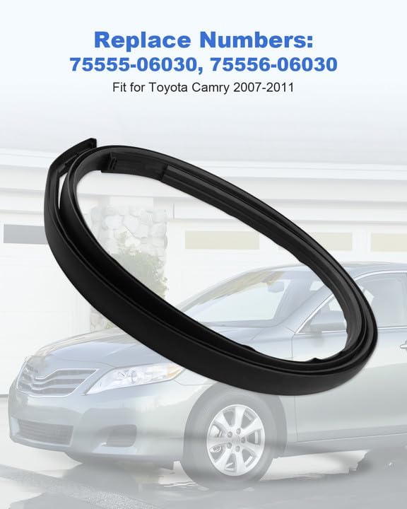 Miniatura 2 de Ajuste para Toyota Camry 2007-2011 Moldeo por goteo de techo izquierdo y derecho Reemplazar 75555-06030 75556-06030 Mejora el estilo y protección de