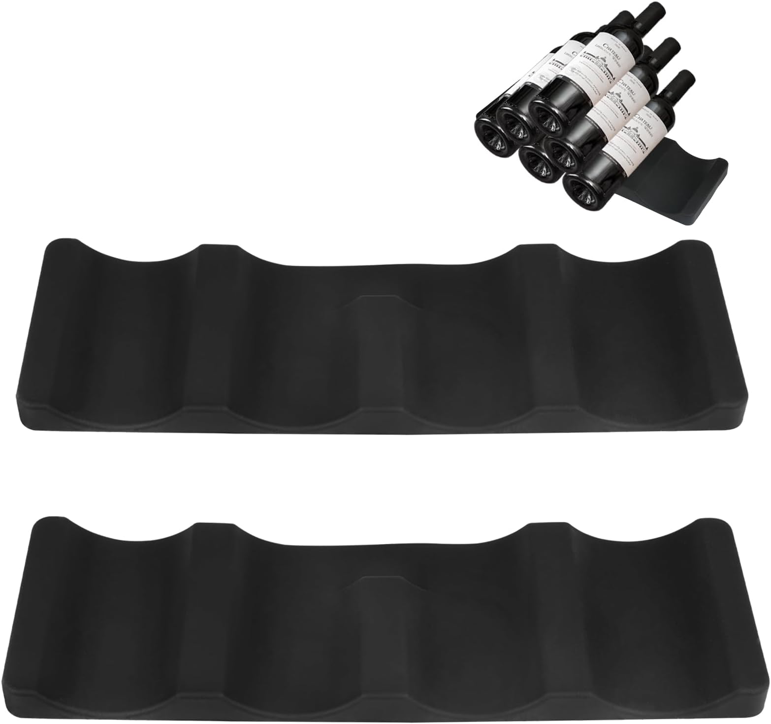 JEYORZY Flaschenhalter Für Kühlschrank - Stapelbarer Getränke-Organizer In Rosa