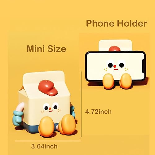 Miniatura 7 de Bonita luz nocturna para niños, lámpara de caja de leche Kawaii, lámpara de escritorio estética para decoración de habitación, luz LED recargable