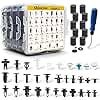 Car Retainer Clips 1101PCS Auto Fasteners Kit 32 Most Popular Sizes Fender Retainer Clips Car Rivet Clips Kit with 1 Fastener Remover for GM Ford Toyota Honda Chrysler BMW Subaru Lexus Nissan