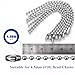 B-Type 304 Stainless Steel Beaded Chain Connectors (200-Pack) - #10-4.5mm Ball Chain Connectors for Handrails, Pool Fences, Balcony Railings - Rustproof Metal Clamps, No Tools Needed
