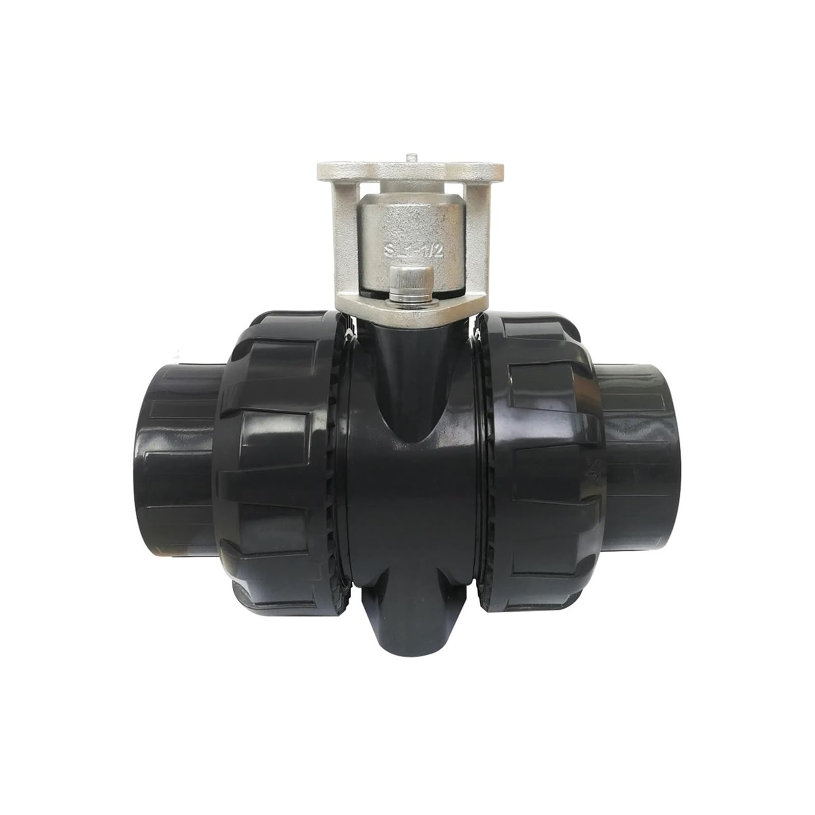 PXQCHAVLN DN40 UPVC 2 Way Valve Body with Union end Glue Connection for Electric Actuator