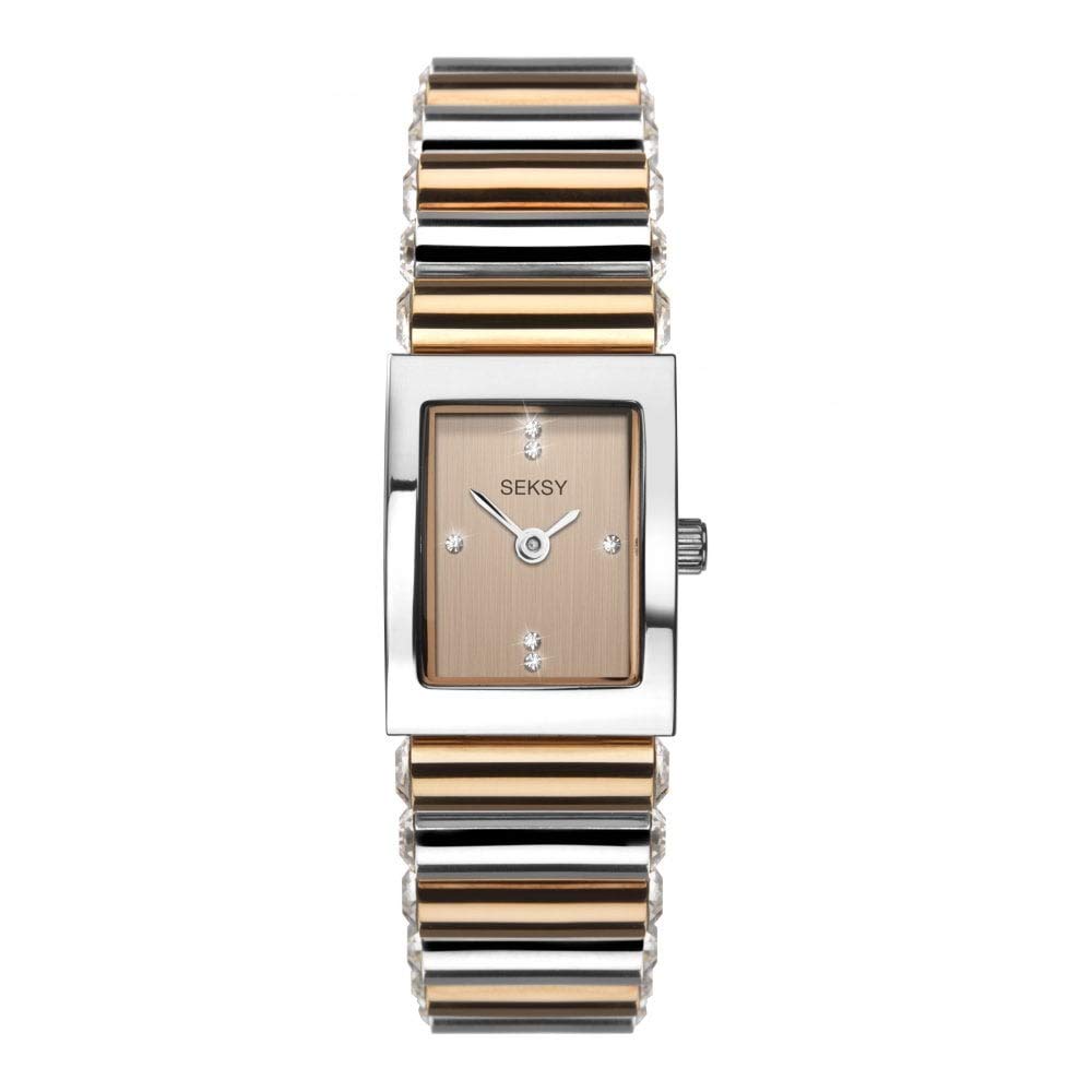 2867 Ladies Silver Rose Gold Seksy Watch