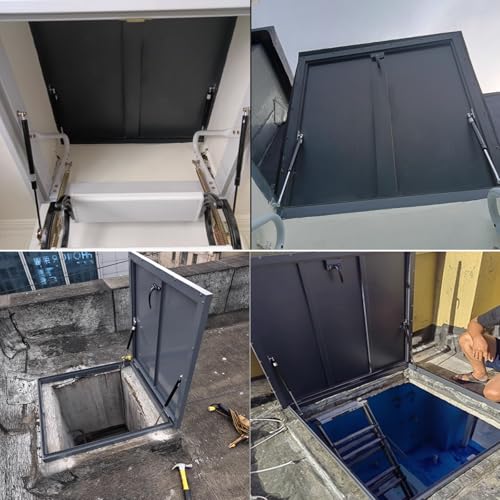 Cubierta de acceso para trampilla de techo de 50 a 95 cm ajustable resistente a la intemperie 4