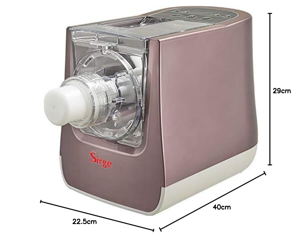 Sirge Maszynka do makaronu, 300 W, tworzywo sztuczne, 4 prędkości, 650 g – 14 makaronu umiera