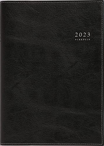 高橋書店 手帳 2023年 A5 ウィークリー デスクダイアリー セッテ 黒 No.473