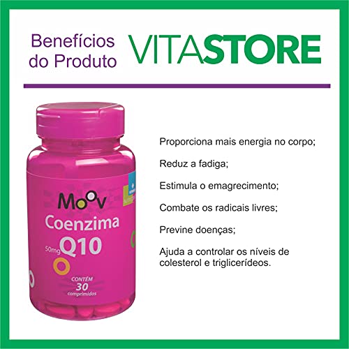 6 Coenzima Q10 p/Saúde do Coração Antioxidante 50mg por Comprimido
