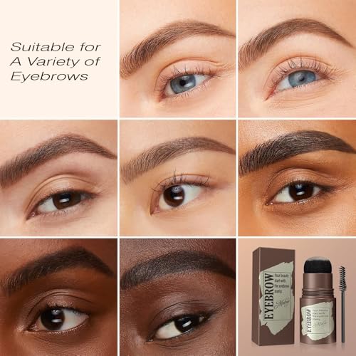 Eyebrow Stamp Kit, Eyebrow Stencils for Shaping Brow Stamp, Black Brown - image 7