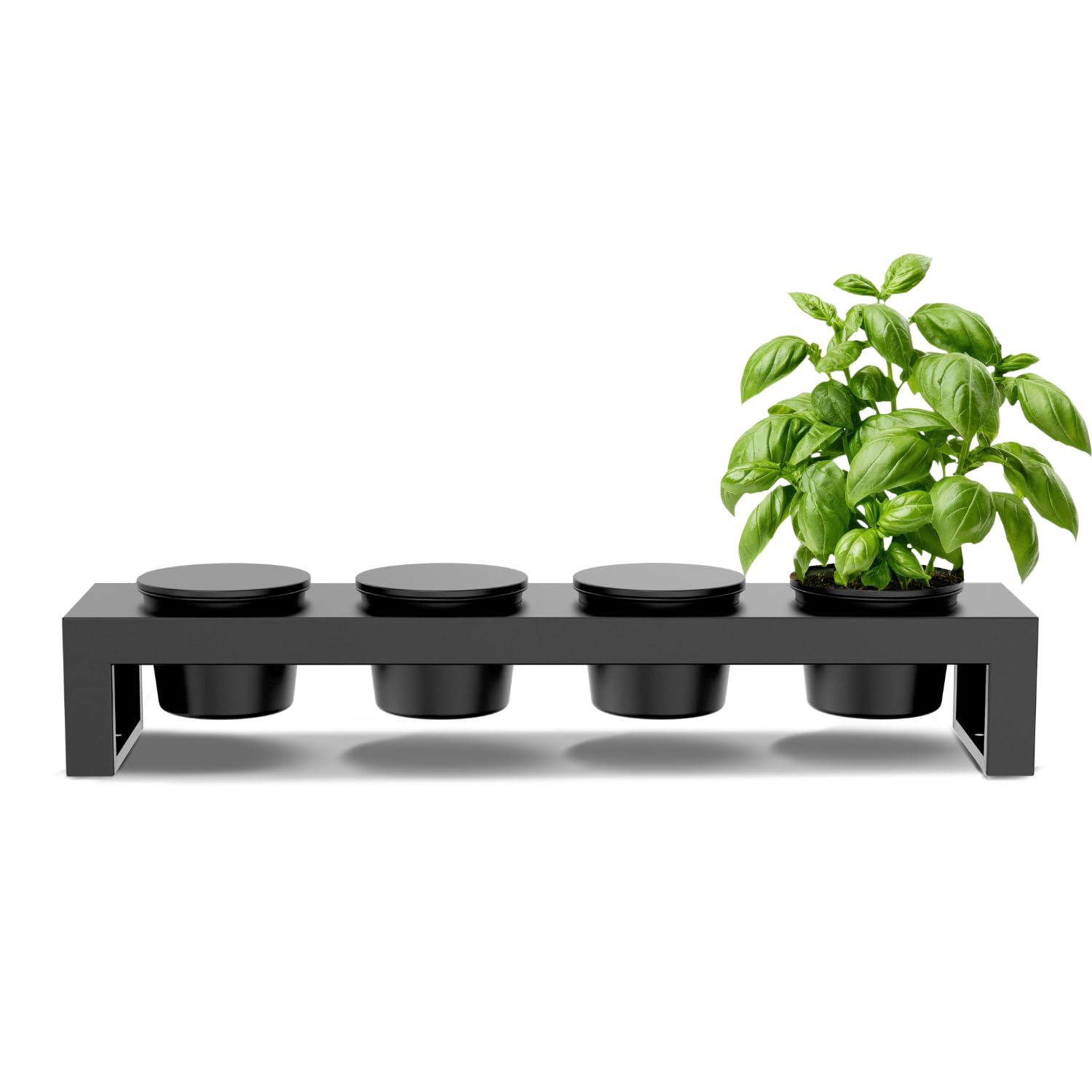 Cozze® Estación de Toppings para Cocina de Exterior – 4 Cuencos antiadherentes, para Colgar en Back Grid y Estaciones Cozze, también para Mesa, Negro Mate