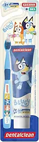 Dentalclean Gel com Flúor + Escova Macia Bluey