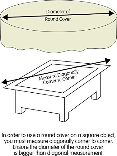 image for Two Dogs Designs 2D-FP48005 Fire Pit Cover With Level 4 UV Protection,