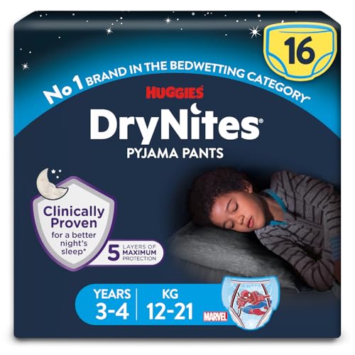Huggies DryNites 3-4 yrs Boy Jumbo Pack - 16 Pants