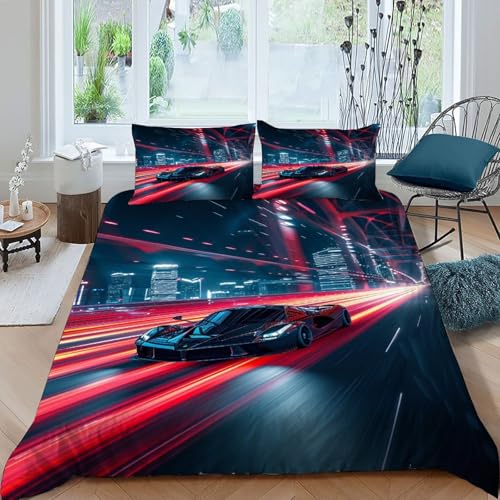 Parure de lit king racing avec impression haute définition durable - 2