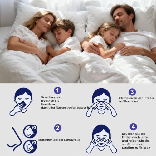 Nasenpflaster Schnarchen, 120 Stück Nasal Strips Schnarchstopper Anti Schnarch Nose Strips… – Ansicht 6