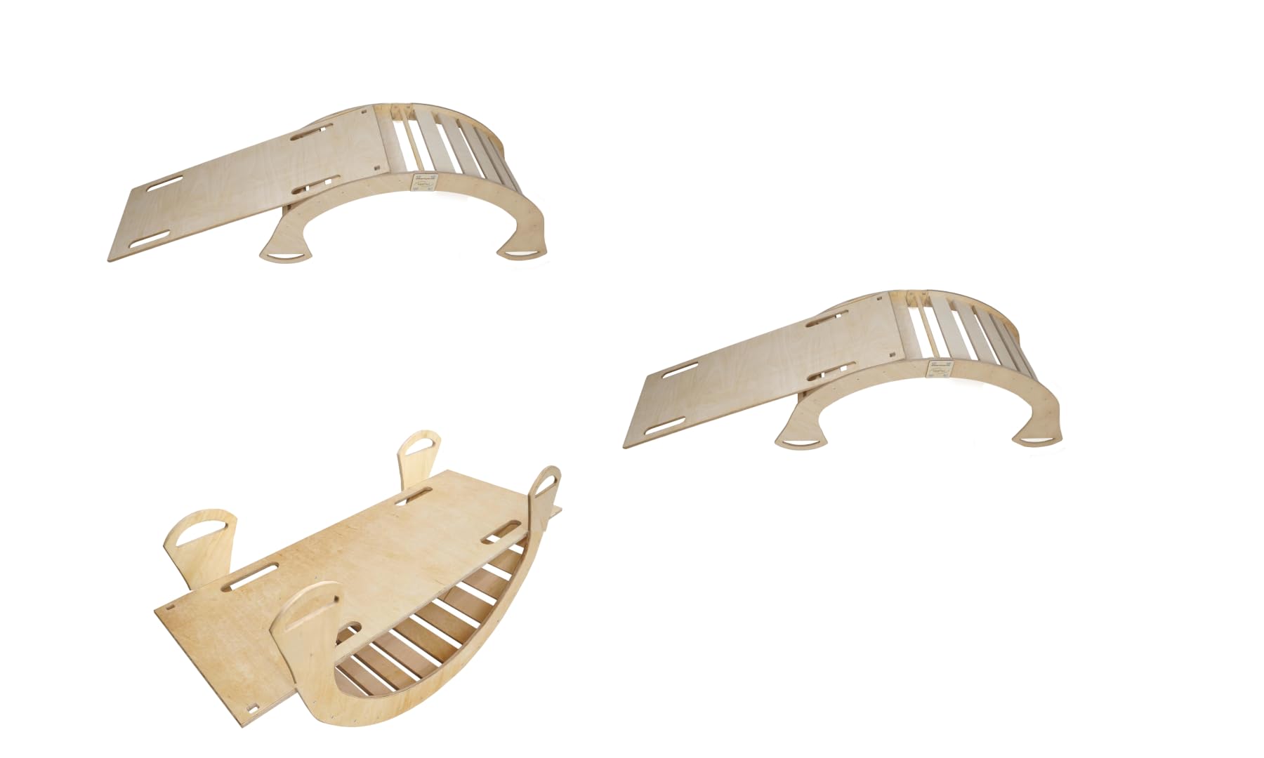 Skyline Altalene di equilibrio in legno tunnel gioco arco da arrampicata montessoriano per bambini fatto a mano dondolo montessori scivolo con altalena con scivolo L