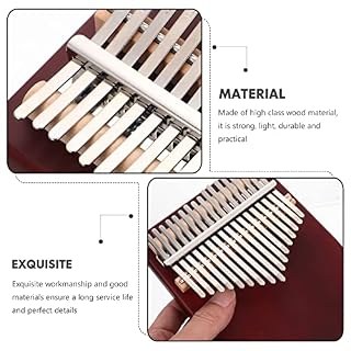 BIENKA Mini Kalimba Pouce Piano 17 Touches Doigt Piano Portable Piano Instruments de Musique Cadeaux avec Instruction d… - Les Beatles, Paul McCartney, John Lennon, RIngo Starr, George Harrison BIENKA Mini Kalimba Pouce Piano 17 Touches Doigt Piano Portable Piano Instruments de Musique Cadeaux avec Instruction d… – Image 7