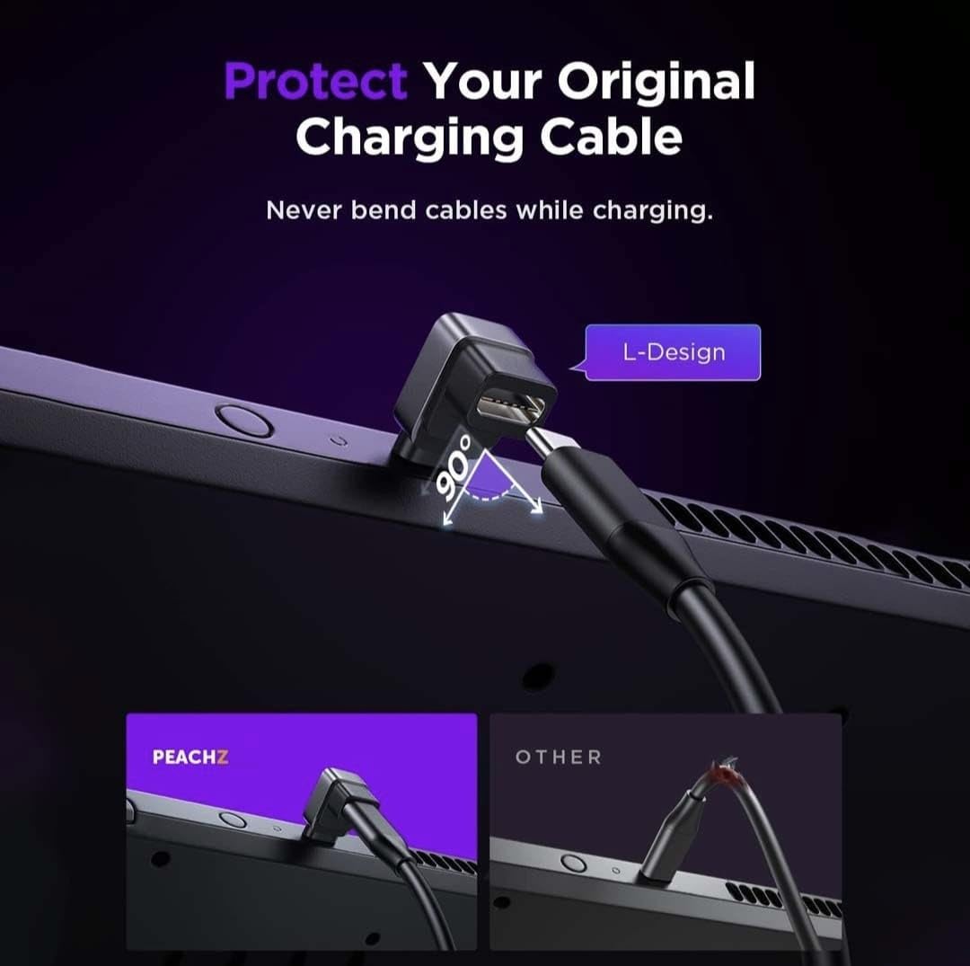 C♡ PEACHZ USB-C Male to USB-C Female Elbow Adapter 2-Pack | R 230.00