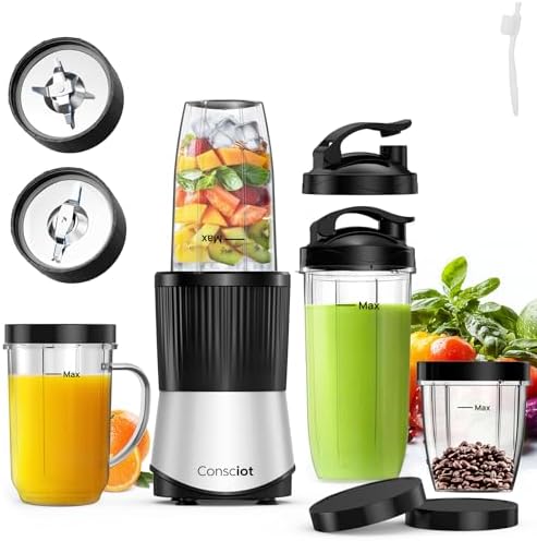 Consciot 16-Piece Blender & Grinder Combo for Kitchen and Personal Size