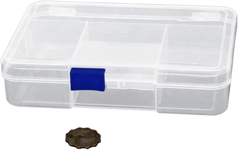 Bettomshin PP Component Storage Box 275x175x40mm Plastic Organizer Adjustable Container 36 Removable Grids Tool Boxes for Electronic Component Small Accessories Transparent Color 1Pc image 2