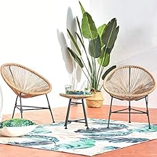 Concept-Usine | Juego de 2 Sillones Tipo Huevo + M...